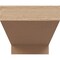 Ekena Millwork 8"W x 16"D x 8"H Wide Clemmons Rough Cedar Woodgrain TimberThane Corbel, Primed Tan CORUR08X16X08CLERCPR - alternate 6